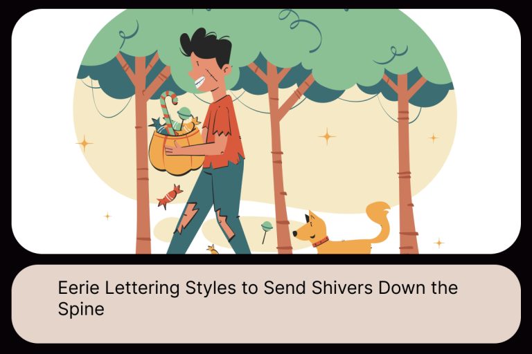 Sned Lettering Eerie Lettering Styles to Send Shivers Down the Spine - Triasngo - News ...